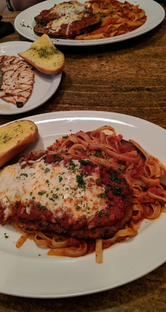 Chicken Parmesan and Spaghetti